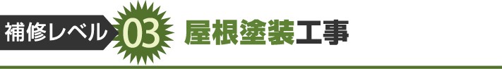 補修レベル3:屋根塗装工事