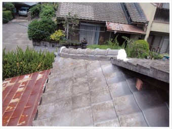 赤磐市 屋根工事 雨漏り修理 隅棟積み直し