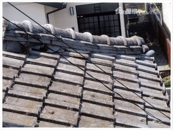 赤磐市 屋根工事 雨漏り修理 隅棟積み直し
