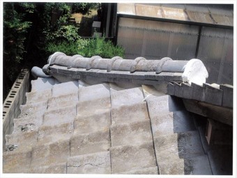 赤磐市 屋根工事 雨漏り修理 隅棟積み直し
