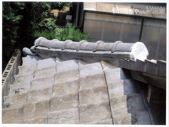赤磐市 屋根工事 雨漏り修理 隅棟積み直し