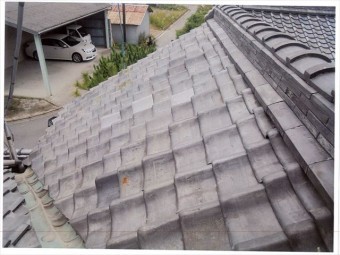 矢掛町 雨漏り修理 棟が崩れかけています