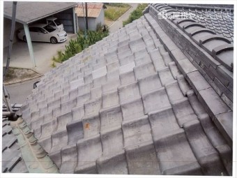矢掛町 雨漏り修理 棟が崩れかけています