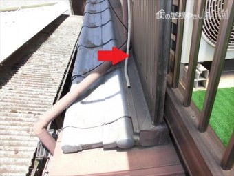 玉野市 雨漏り点検 壁際のコーキングが劣化