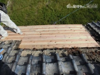 岡山市東区 雨漏り修理 屋根瓦補修工事 工事後
