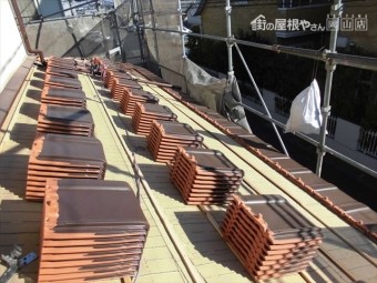 岡山市南区 瓦葺き替え工事