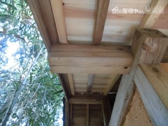 井原市 屋根工事 雨漏り修理 野地、垂木取り替え