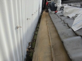 倉敷市 屋根補修工事 屋根を短くします。