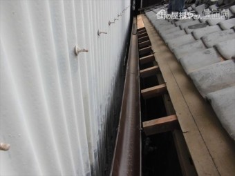 倉敷市 屋根補修工事 屋根を短くします。