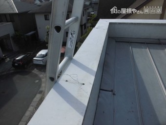 岡山市南区台風で飛んだ板金修理