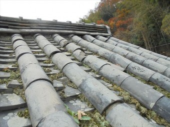 岡山市東区 蔵の屋根修理