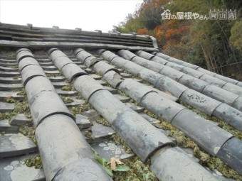 岡山市東区 蔵の屋根修理
