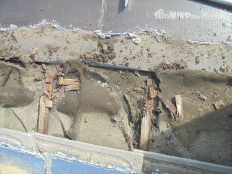 岡山市中区 雨漏りのあと