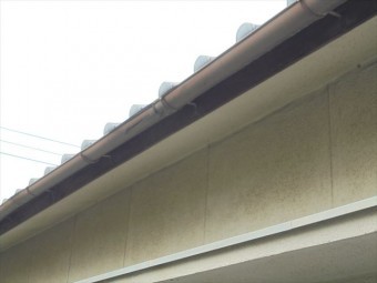 岡山市中区 雨樋は補修