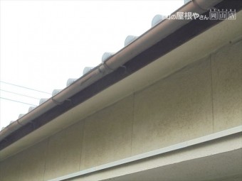 岡山市中区 雨樋は補修