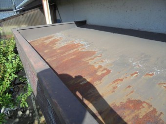岡山市中区 カバー工法 玄関ポーチ