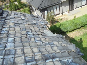岡山市東区 瓦葺き替え 雨漏り修理