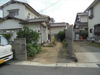 岡山市南区 瓦屋根葺き替え工事 養生足場