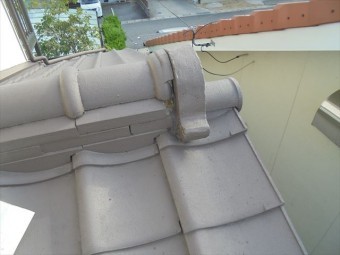 岡山市北区 雨漏り修理 セメントも欠落
