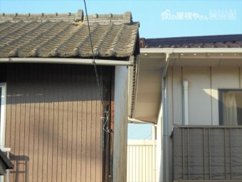 倉敷市 屋根工事 雨漏り跡