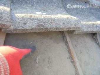 倉敷市 屋根工事 雨漏り跡