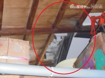 倉敷市 雨漏り修理 下地腐っています