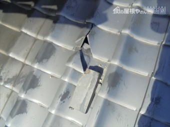 岡山市北区で瓦修理無料点検依頼 瓦ズレ落ちてます