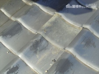 岡山市北区で瓦修理 地瓦差し替え