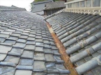 岡山市東区 雨漏り修理 屋根瓦補修工事 工事後