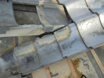 岡山市北区で台風 雨漏り修理 熨斗解体組み立て
