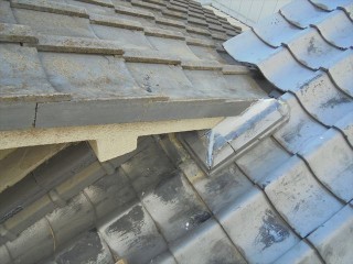 岡山市北区で台風 雨漏り修理 熨斗解体組み立て完成