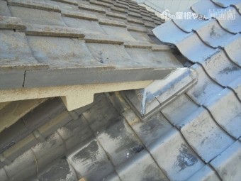 岡山市北区で台風 雨漏り修理 熨斗解体組み立て完成