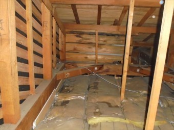岡山巣北区 雨漏り修理 屋根瓦点検