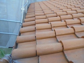 岡山巣北区 雨漏り修理 屋根瓦点検