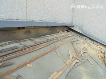 倉敷市 屋根リフォーム 防水紙の状態