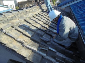 岡山市中区 雨漏り修理 突き上げ調整