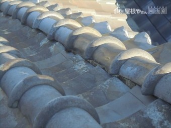 赤穂郡上郡町 瓦葺き替えの点検です。