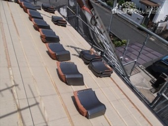 岡山市南区 屋根工事 屋根リフォーム 瓦揚げ工事