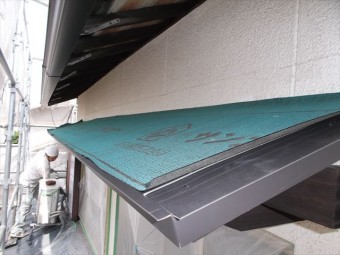 岡山市南区 屋根工事 屋根リフォーム 防水シート張り