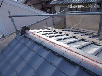 岡山市南区 屋根工事 屋根リフォーム 棟工事