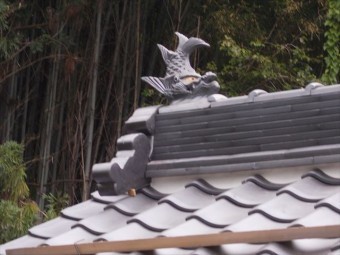 岡山県久米南町 屋根工事 屋根リフォーム 本棟シャチホコ