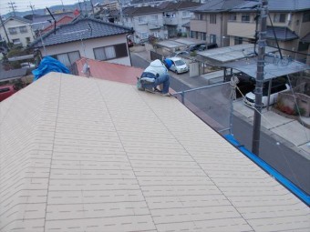 岡山市北区 屋根工事 防水紙