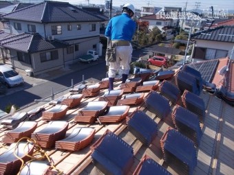 岡山市北区 屋根工事 平瓦施工