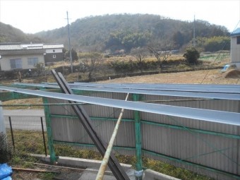 岡山市東区カーポート波板工事