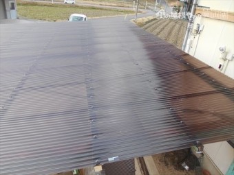 岡山市東区カーポート波板工事