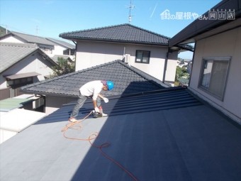 玉野市 屋根工事 カバー工法