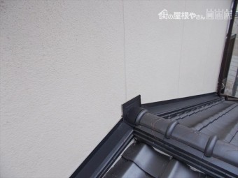 岡山市北区 屋根瓦葺き替え 雨押え板金工事
