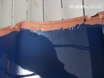 玉野市 軒瓦取付け