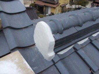 玉野市で屋根修繕 漆喰工事