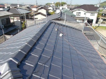 岡山市南区 瓦工事